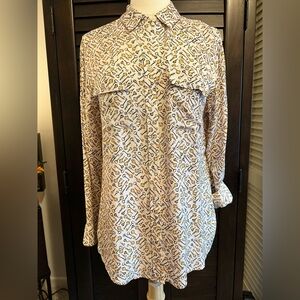 🗝️Chico’s🗝️Key Print Blouse